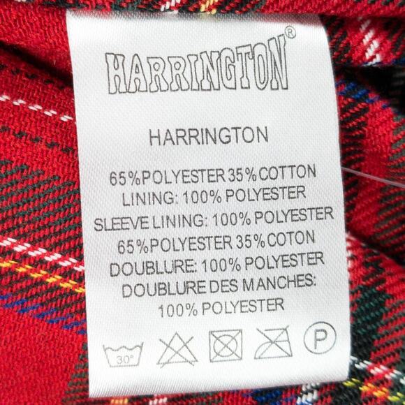 Harrington Windbreaker Jacket Flannel-Lined Burgundy Men’s XL Travel Layer - Picture 9 of 15